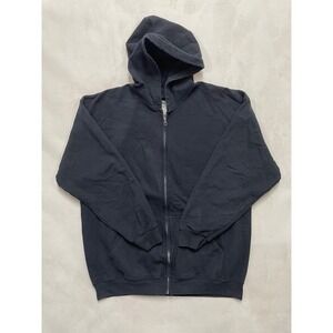 Tennis Premium Garments Mens XL Full Zip Hoodie Black 100% Cotton BUZ0000981